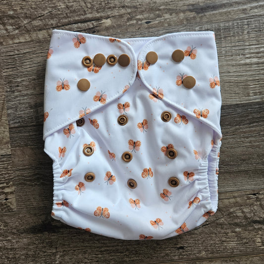 Autumn Butterflies Pocket Diaper