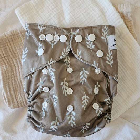 White Branches Pocket Diaper