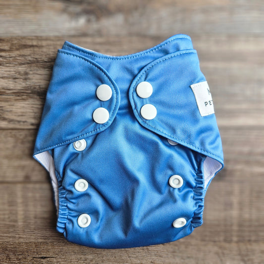Petite Dusky Cornflower Pocket Diaper