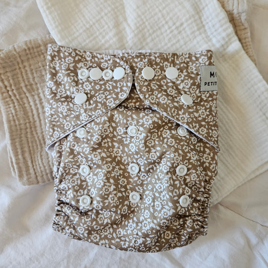 Golden Flowers Pocket Diaper