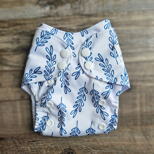 Petite Blue Thyme AiO Diaper