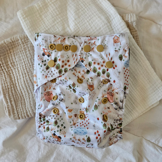 On The Farm Pocket Cloth Diaper